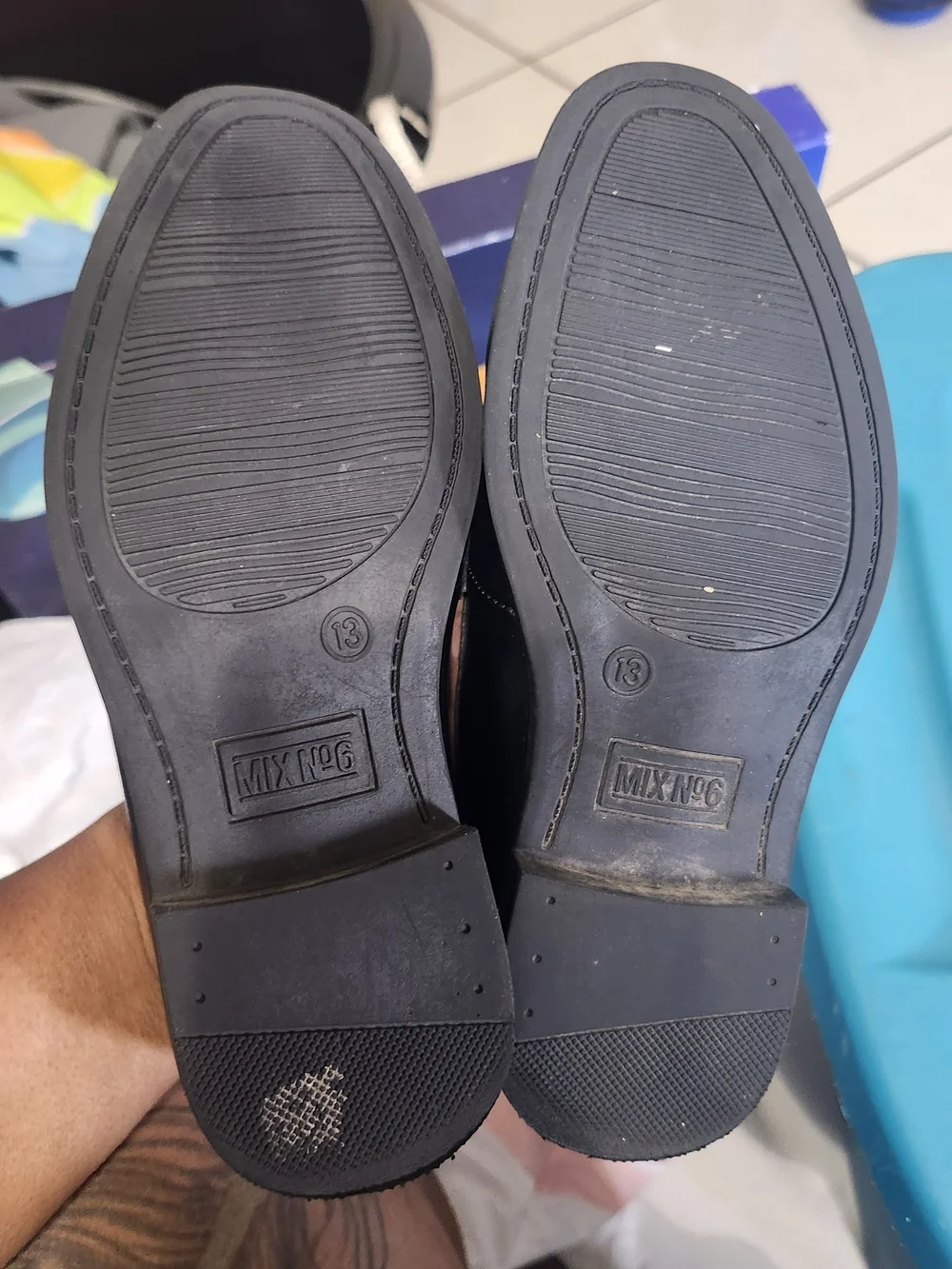 Black Leather Slip-On Loafers for Boys